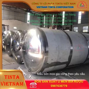 Xưởng gia công bồn inox công nghiệp TINTA 201 304 316 báo rẻ