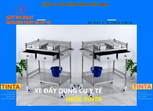 Địa chỉ uy tín tại tphcm bán các loại xe đẩy dụng cụ y tế inox 304