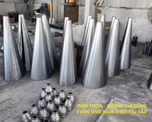 Nhà máy sản xuất nhận gia công cuốn ống inox côn giá rẻ nhất