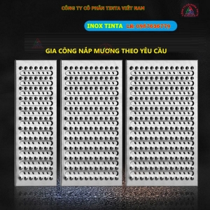 DV gia công nắp mương thoát nước công nghiệp inox 304 đẹp
