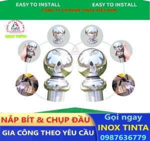 bán chụp đầu ống inox phi 45 48 mẫu mã độc quyền theo yêu cầu